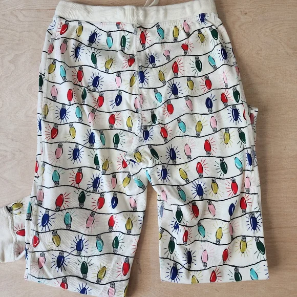Hanna Andersson Bright Bulbs Unisex Long John Jogger Pajama Set Adult XS - Picture 11 of 11